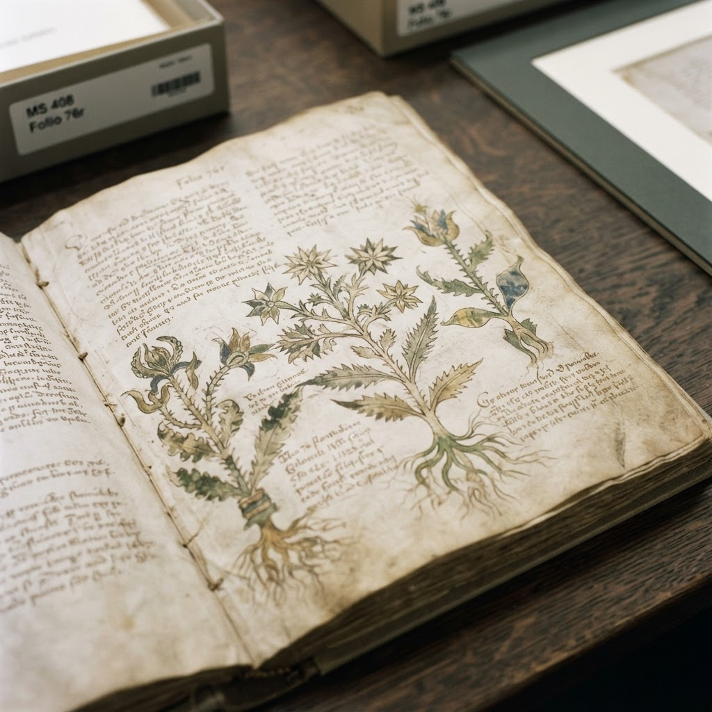 Voynich Manuscript — Folio with Unknown Script